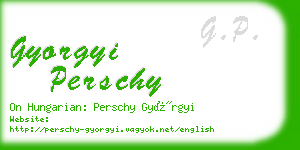 gyorgyi perschy business card